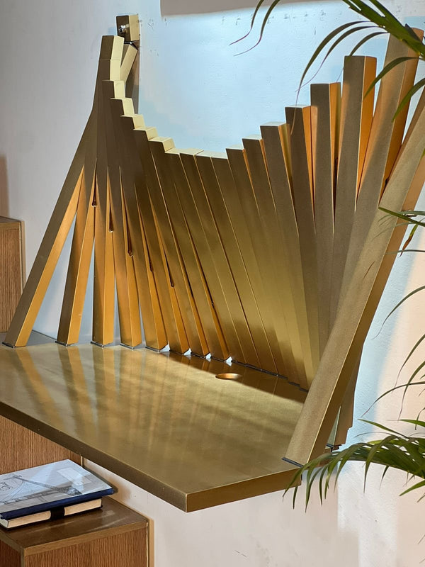 AAA Wall Flow Desk (Golden Color)