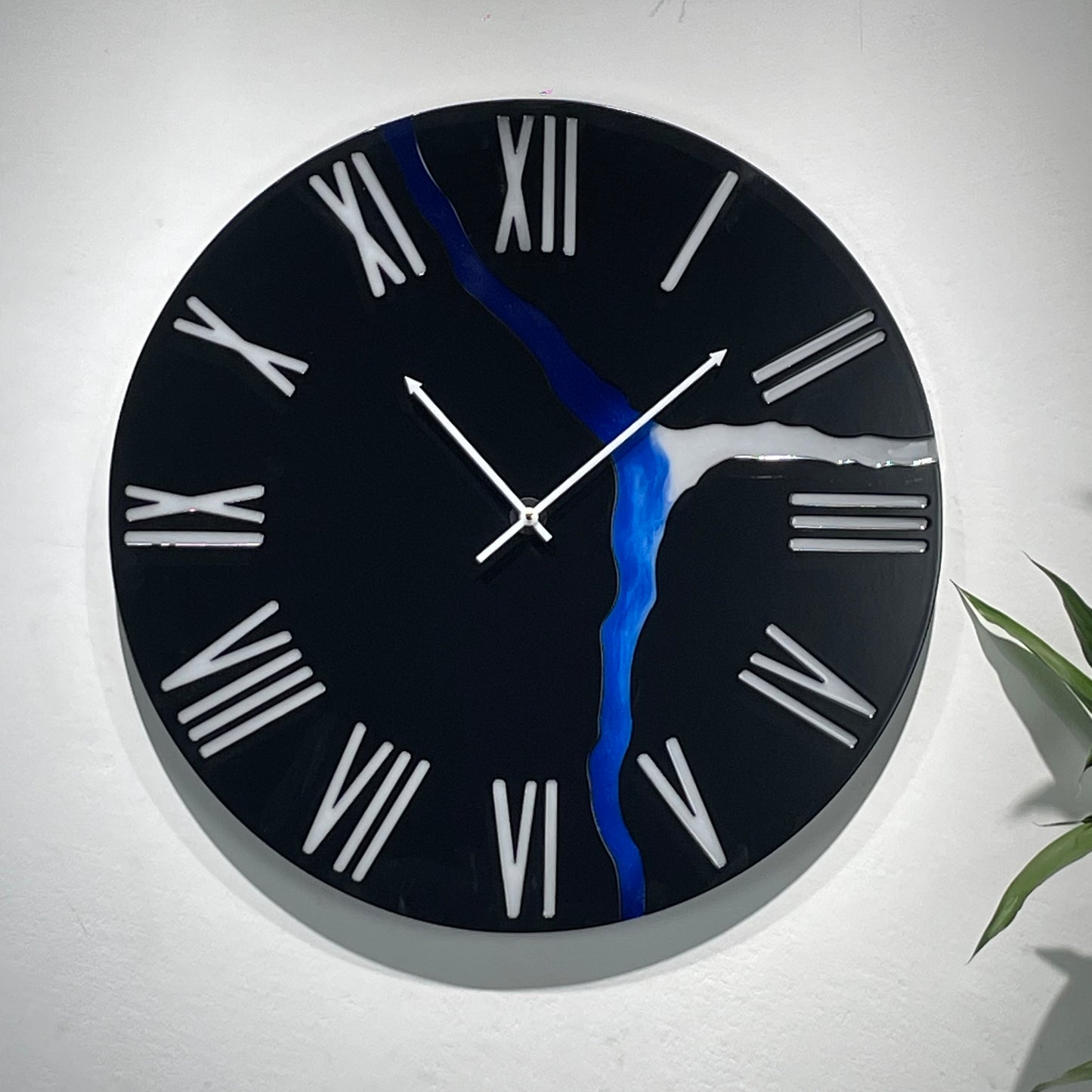 River wall clock