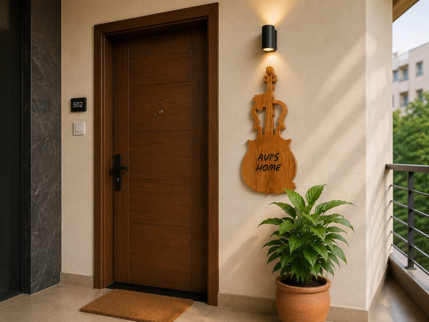 Violin Harmony Name Plate
