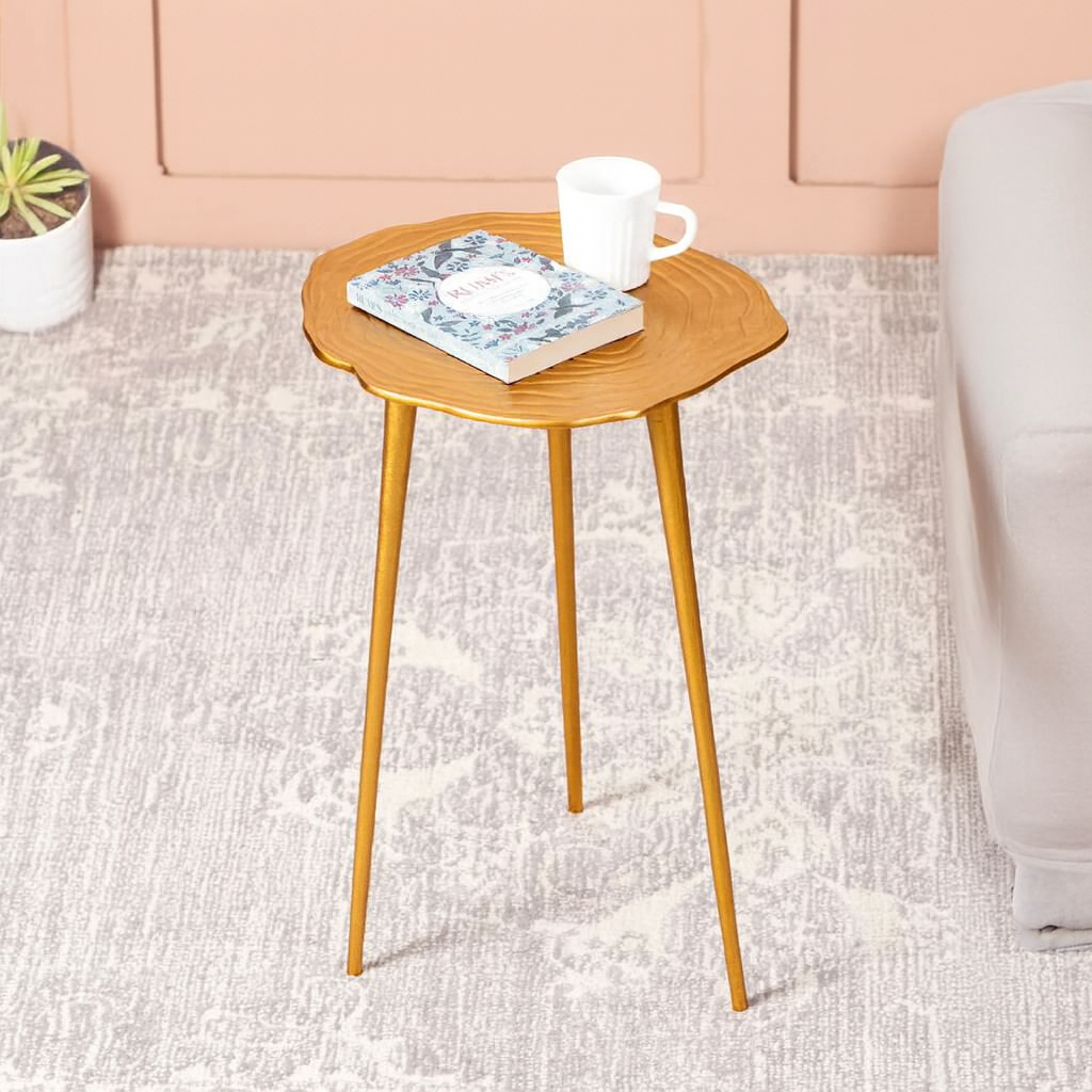 Cosmo Wooden Floral End Table