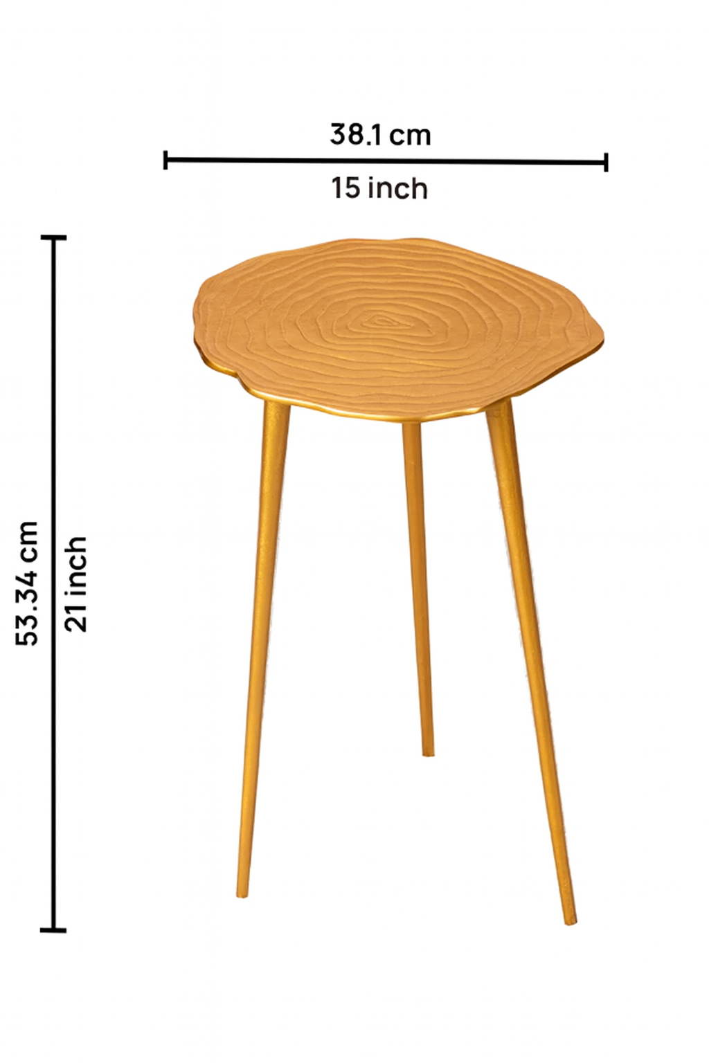 Cosmo Wooden Floral End Table