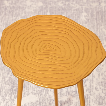 Cosmo Wooden Floral End Table