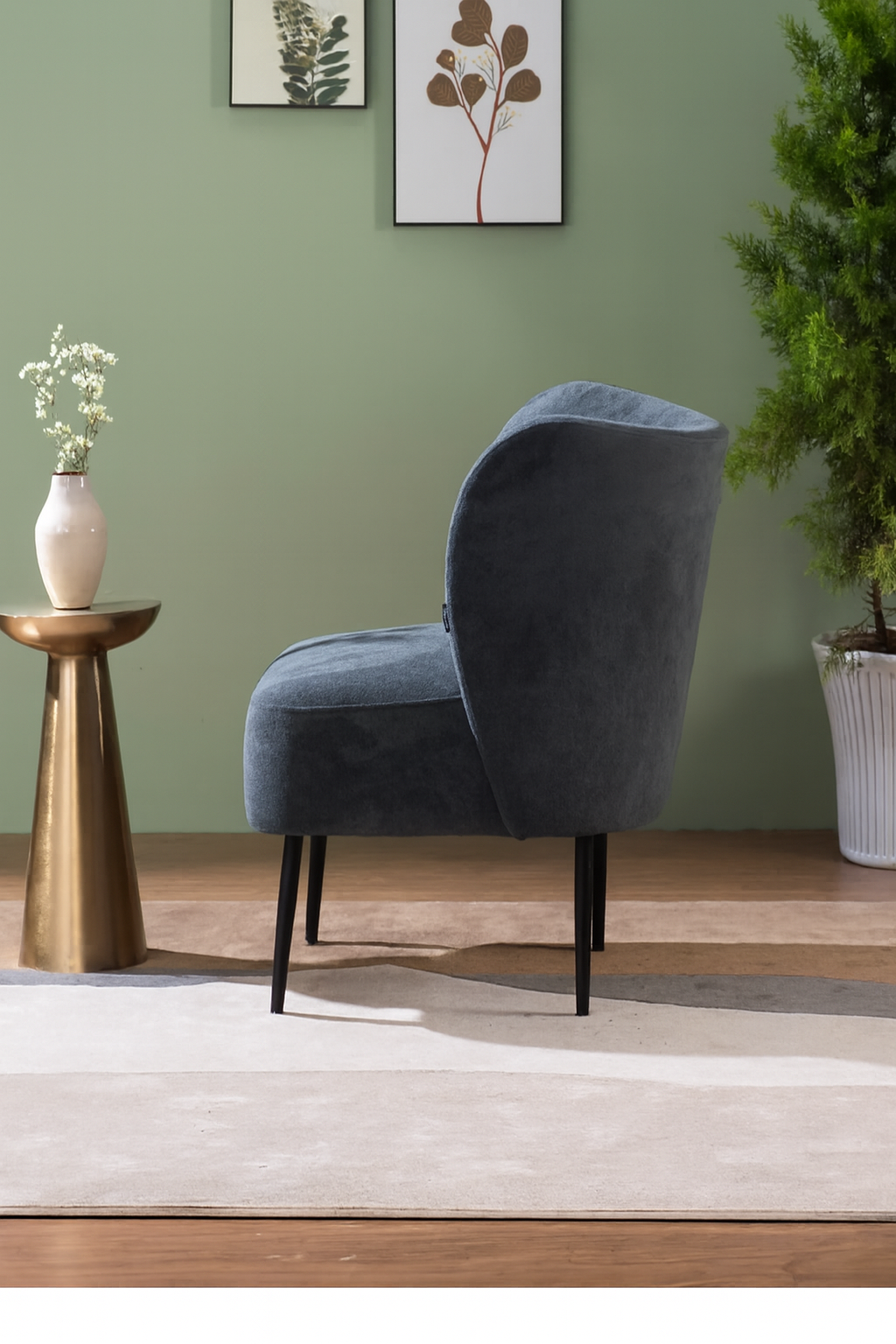 Stormy Comfort Boucle Lounge Chair