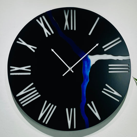 River wall clock