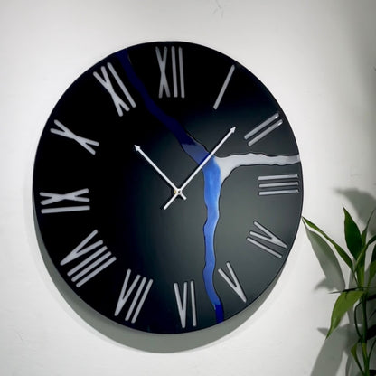 River wall clock