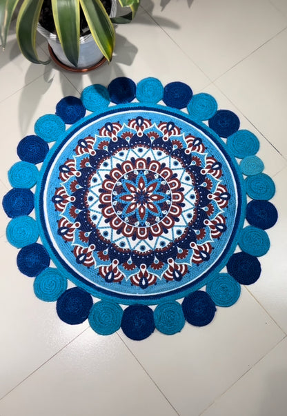 Round Decorative Rug Shotoronji