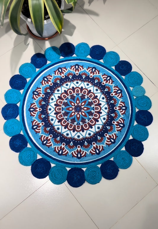 Round Decorative Rug Shotoronji