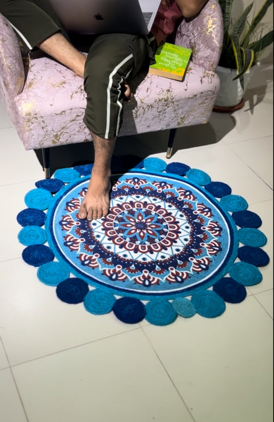 Round Decorative Rug Shotoronji