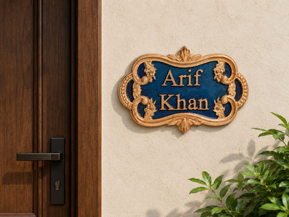 Royal Scroll Name Plate
